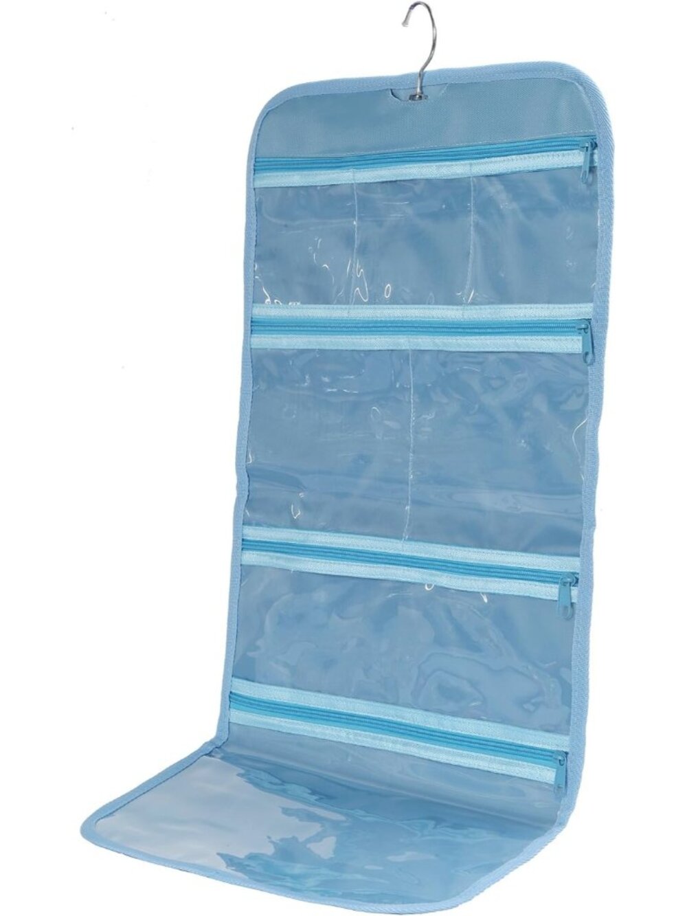Foldable Clear Hanging Travel Toiletry Bag Cosmetic Organiser Storage